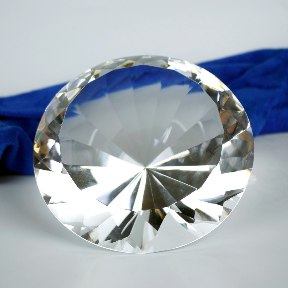 Paper Weight Crystal - Papel de vidro diamante de cristal