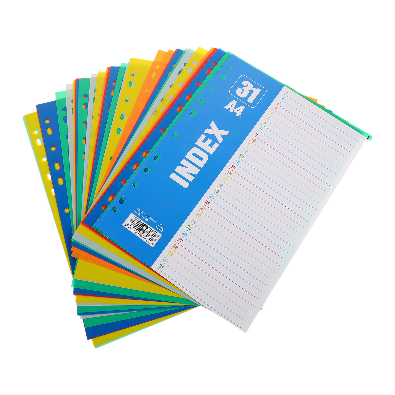 Tab Divider A4 - 1 Conjunto de Divisórias Plásticas A4