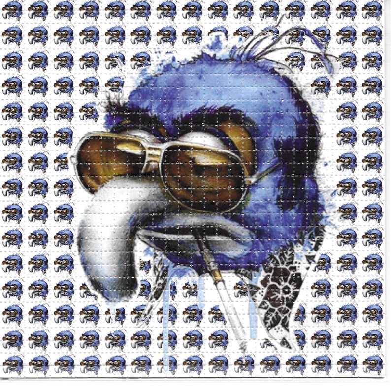 Ink Blotter Paper - Pássaro azul anime lsd ácido livre