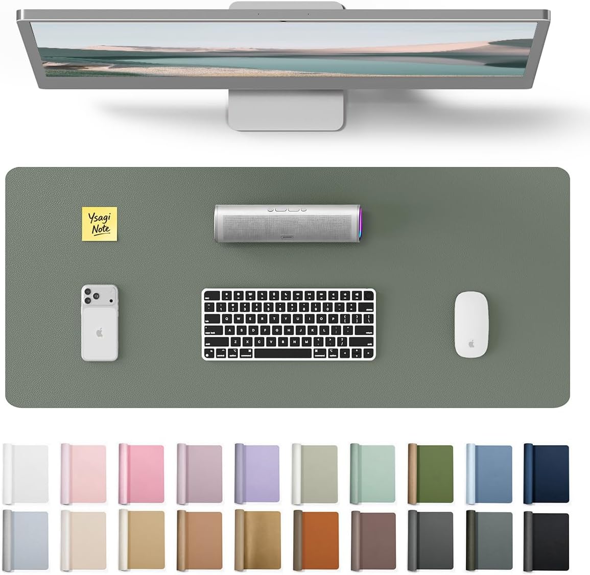 Leather Desk Pad - Protetor de Mesa em Couro, Grande