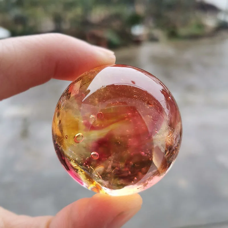 Paper Weight Crystal - Esfera de Cristal de Vidro Esmaltada
