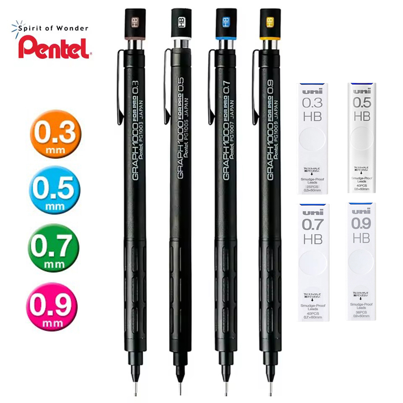 Mechanical Pencil 0.3 - Pentel PG1000 Gráfico para lápis mecânico