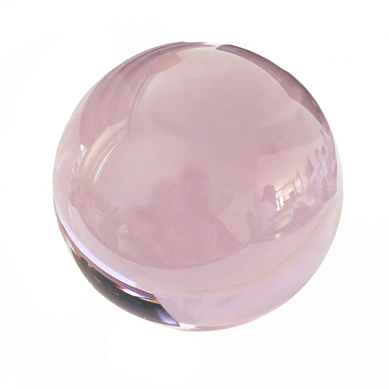 Paper Weight Crystal - Magia FengShui bola de cristal rosa,