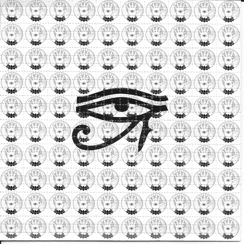 Ink Blotter Paper - Olho da providência psicodélico lsd ácido