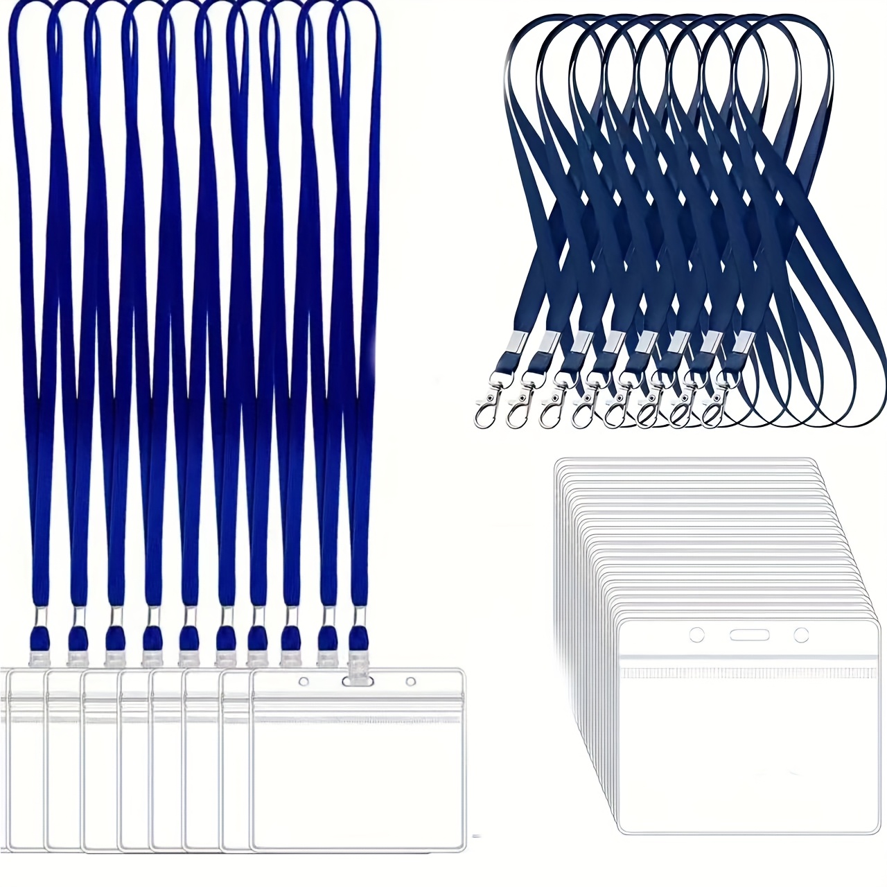 Index Card Holder - 10 conjuntos de porta-cartões de identificação