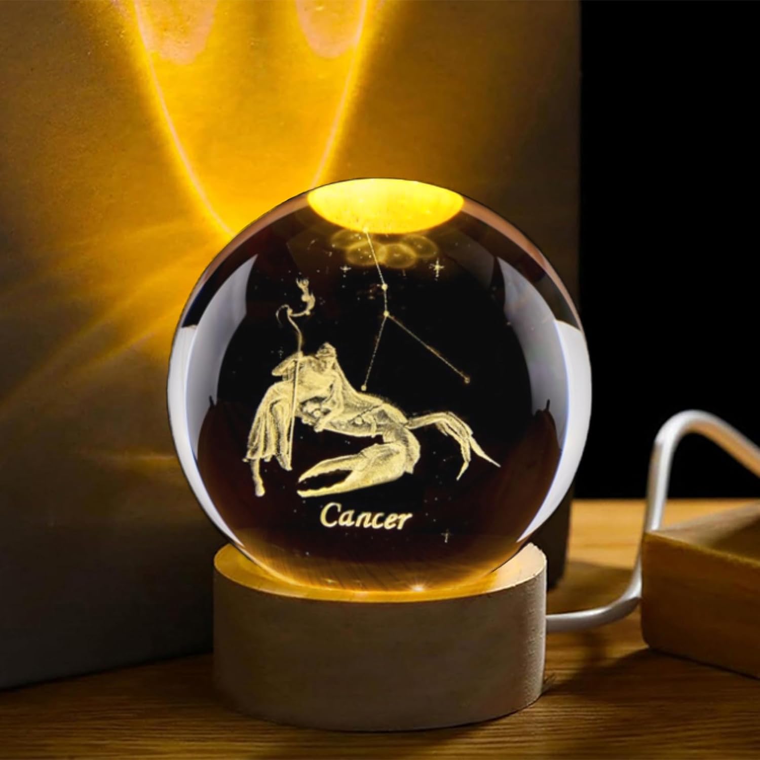 Paper Weight Crystal - Bola de cristal de constelação de