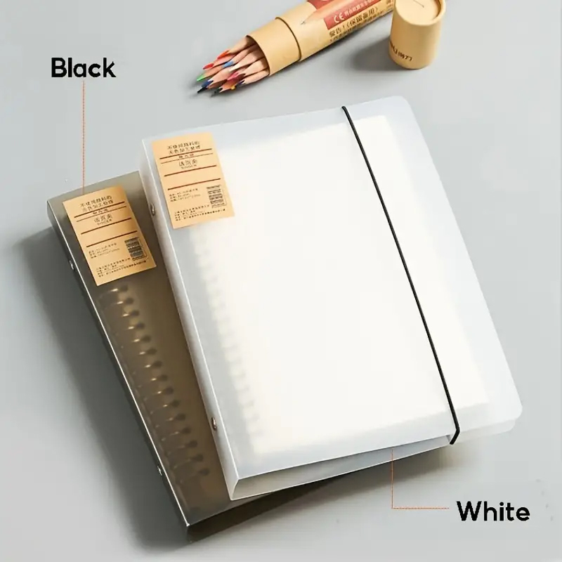 Binder A4 Lever - Cadernos fichários a5/b5/a4, folhas soltas, recarga
