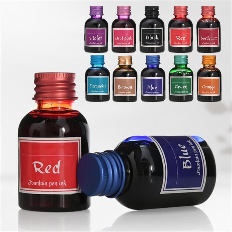 Fountain Pen Bottled Ink - 10 cores 1 garrafa de tinta