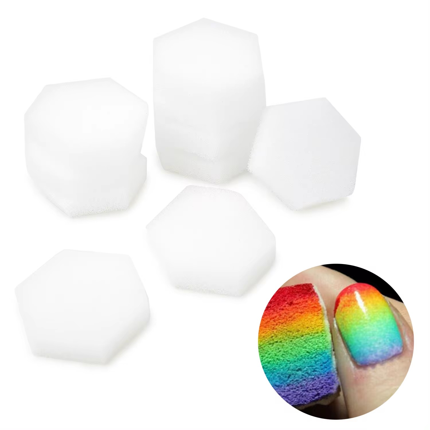 Gel Refill Pack - Esponjas macias hexagonais de 80 peças,