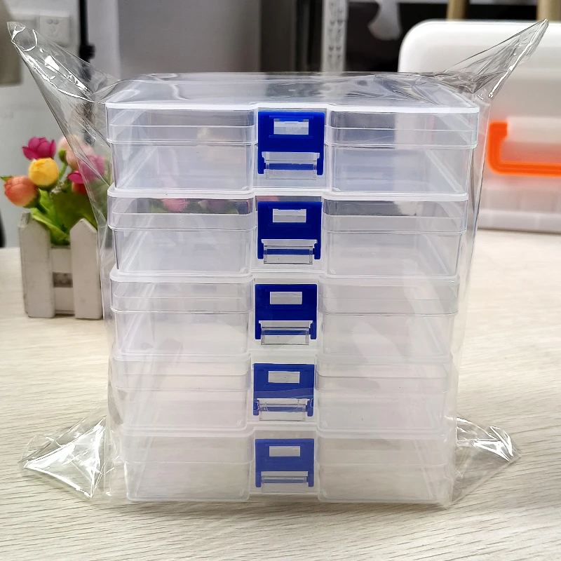 Card Index Box - 5 caixas de armazenamento de plástico