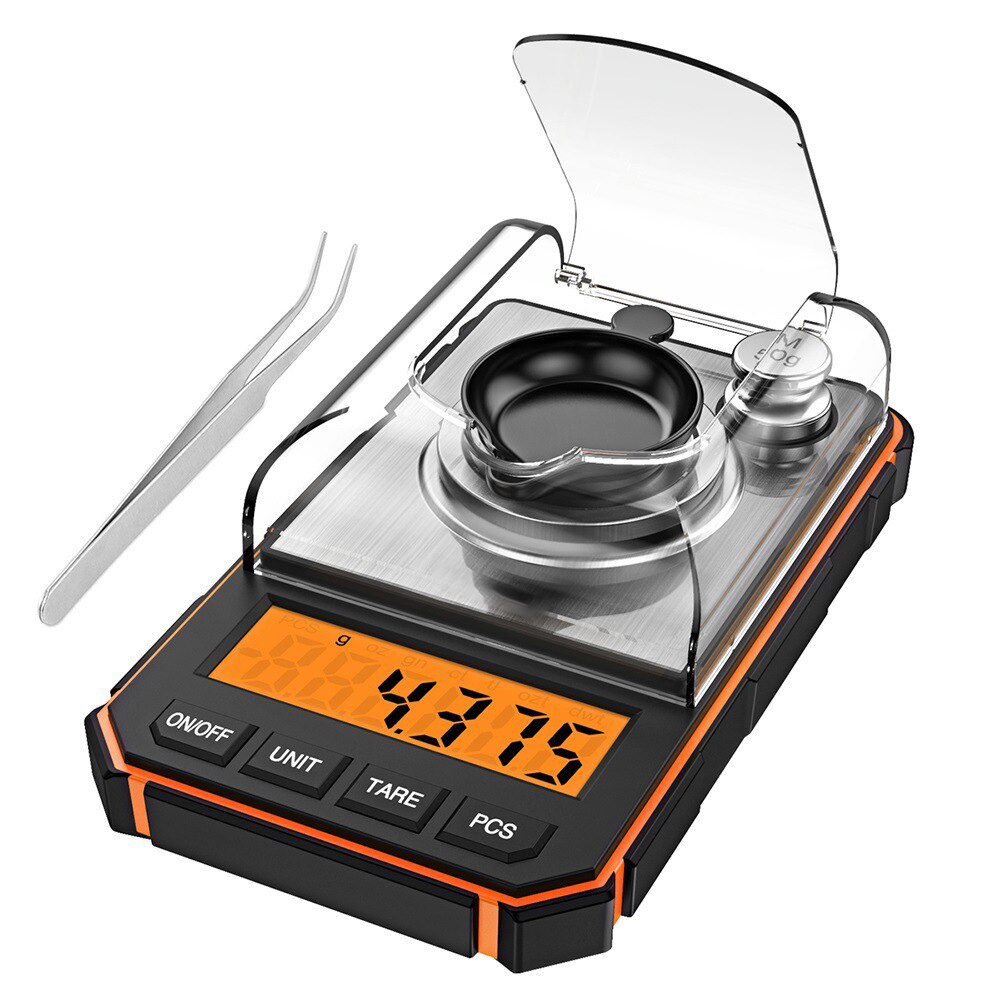 Tape Dispenser Weighted - Balança profissional de joias, 0.001g, 50g,
