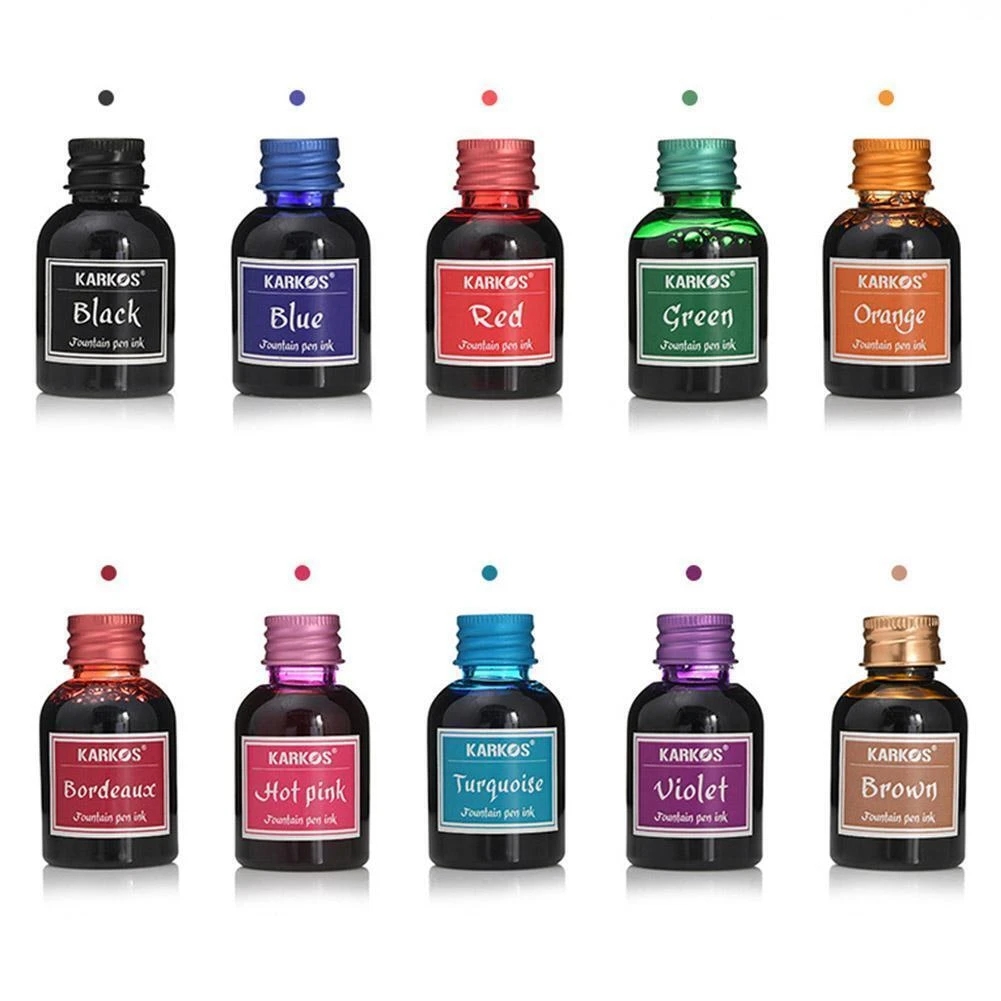 Fountain Pen Bottled Ink - Garrafa de tinta para caneta tinteiro