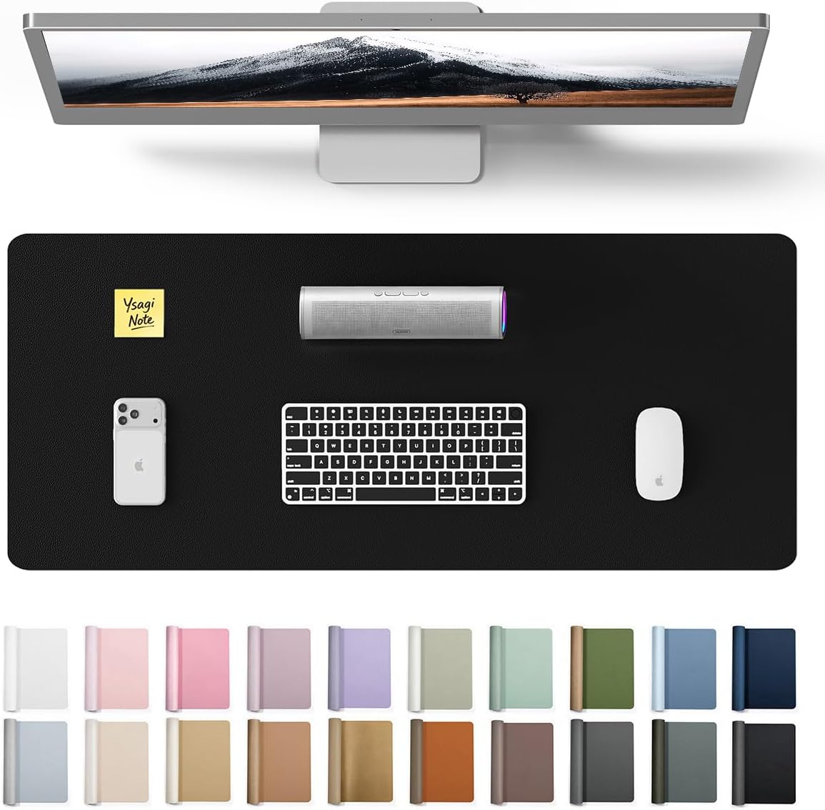 Leather Desk Pad - Protetor de Mesa Grande em Couro