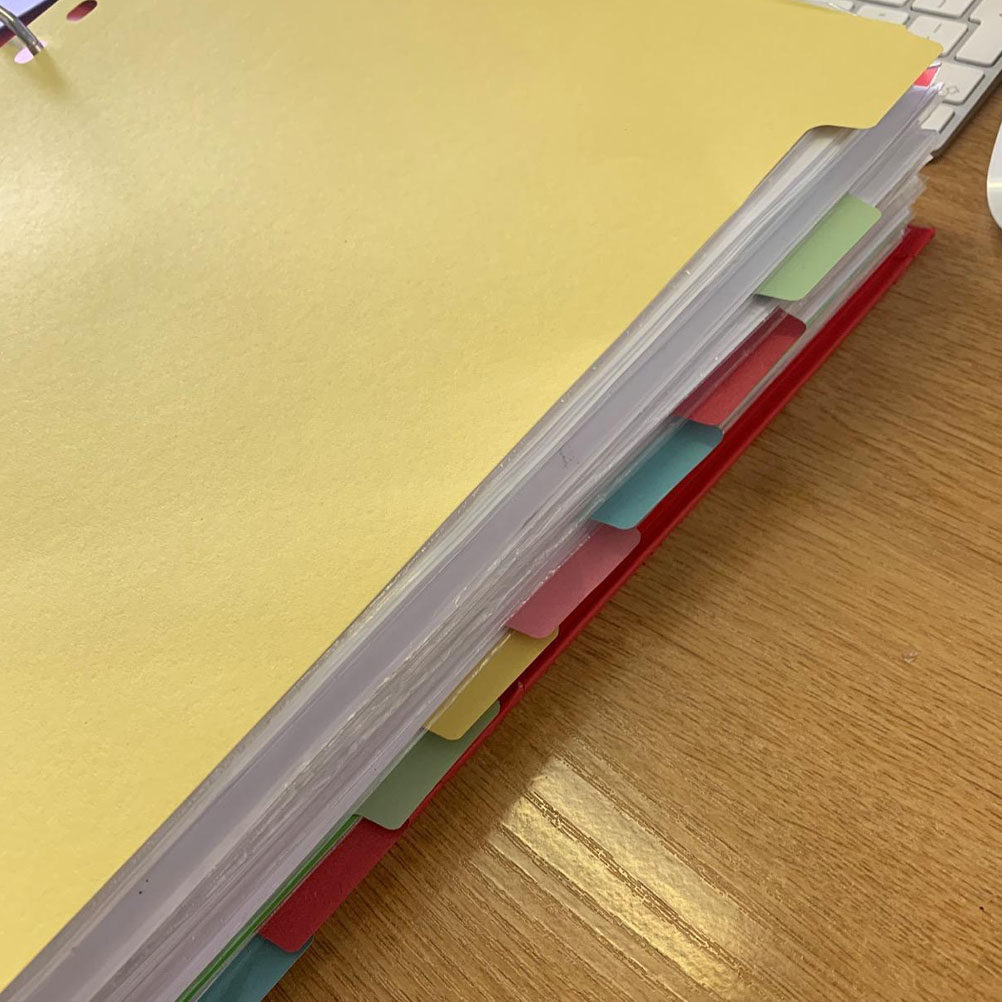 Tab Divider A4 - 12 Divisórias de Índice A4 com