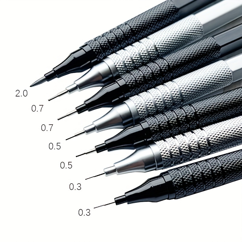 Mechanical Pencil 0.3 - 1pc lápis mecânico 0.3/0.5/0.7/2.0mm baixo centro