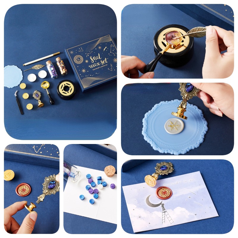Wax Seal Stamp Set - Fogo Estrelado Lacquer Stamp Set, selagem