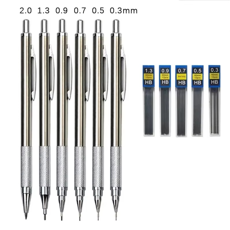 Mechanical Pencil 0.3 - Conjunto de Lápis Mecânicos de Metal