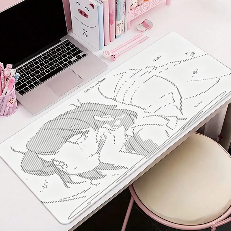 Leather Desk Pad - 1Pç Mouse Pad de Couro Anime