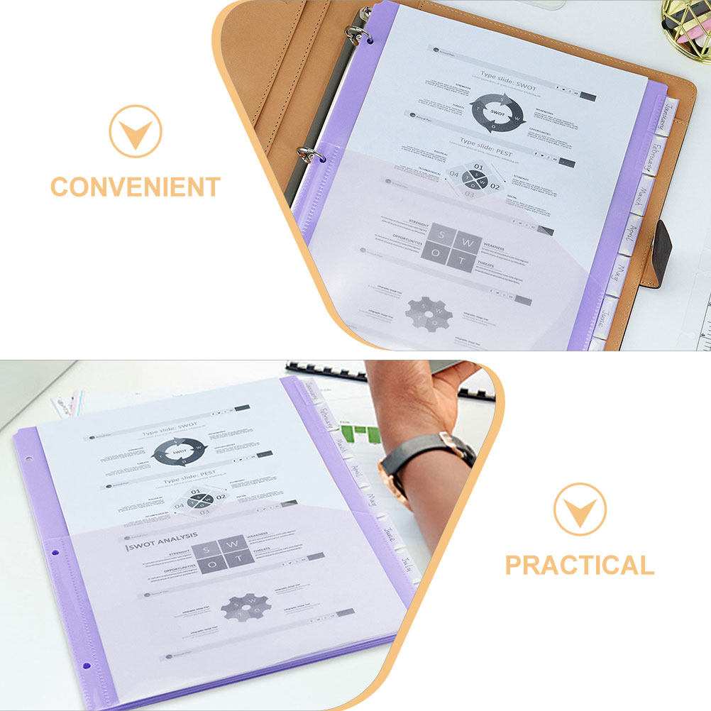 2 Conjuntos de Divisórias Tran - Tab Divider A4 avaliação e preço