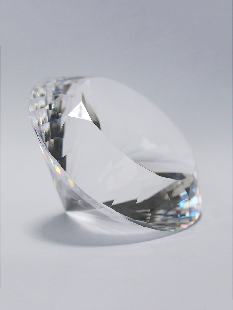 Papel de vidro diamante de cri - Paper Weight Crystal avaliação e preço