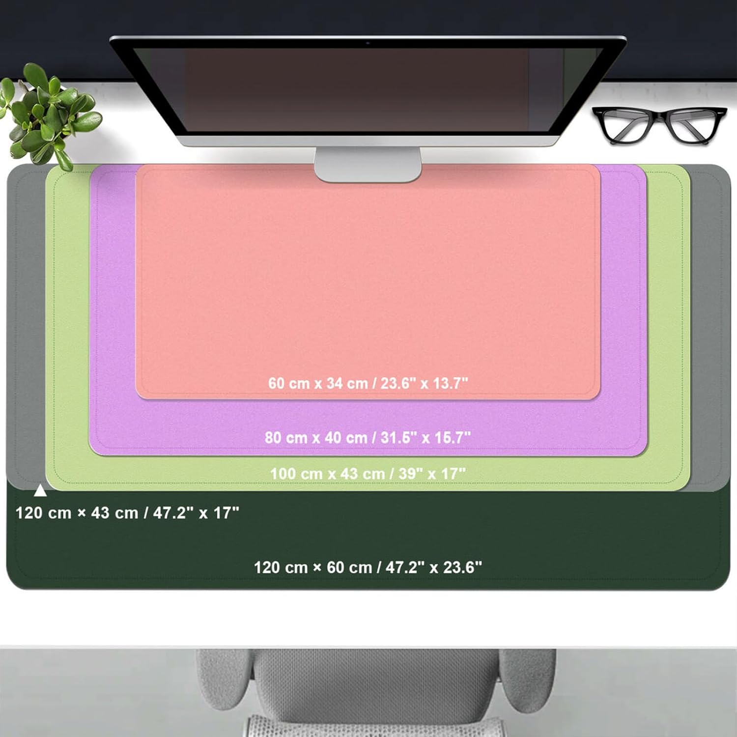 Protetor de Mesa de Couro 39.4 - Leather Desk Pad avaliação e preço