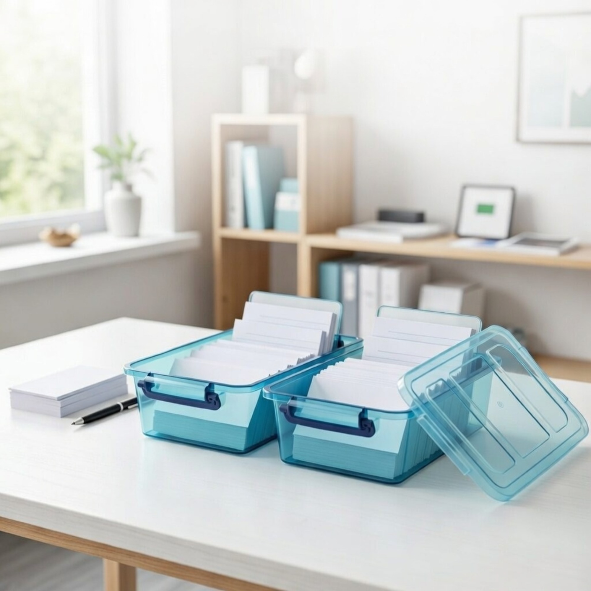 Pacote com 2 Suportes Transpar - Card Index Box avaliação e preço