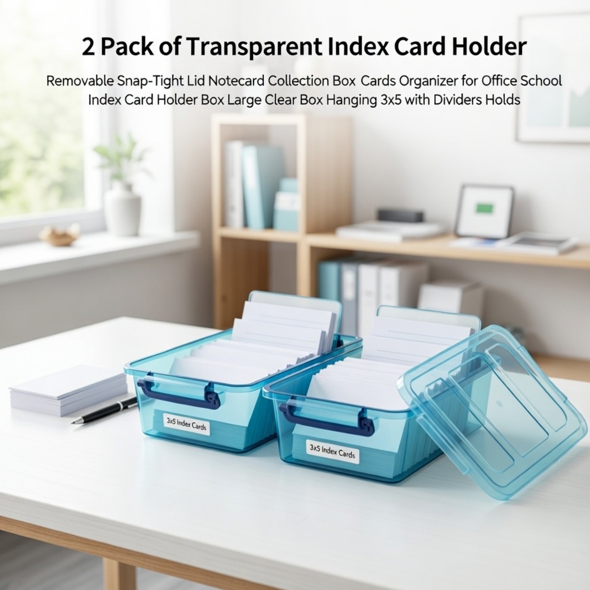 Pacote com 2 Suportes Transpar - Card Index Box avaliação e preço