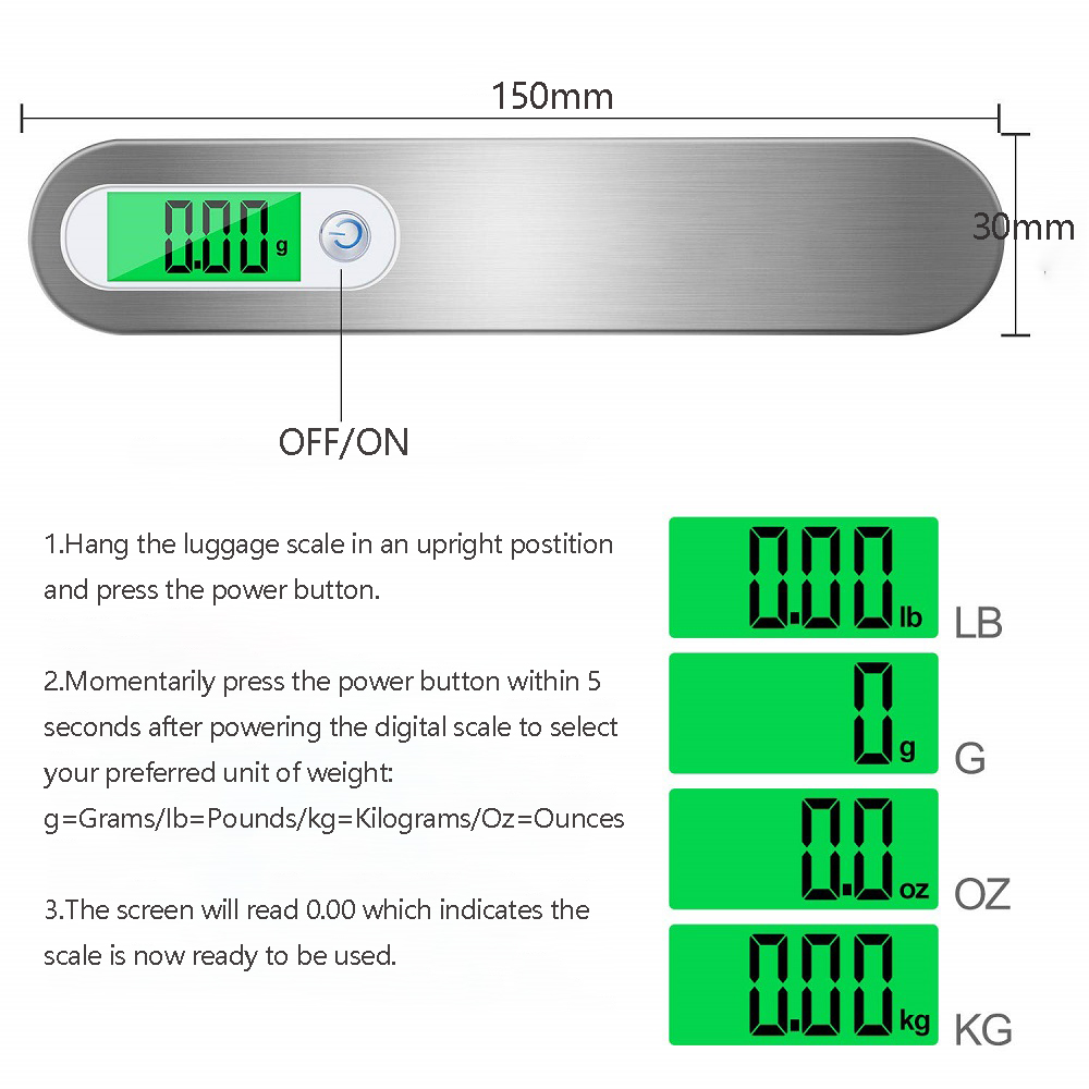 Portátil Digital Hanging Scale - Tape Dispenser Weighted avaliação e preço