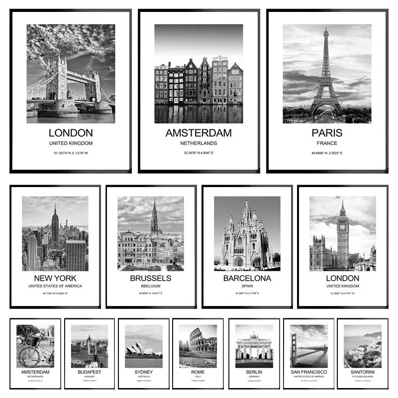 Cidade cartaz nova york londre - Ink Blotter Paper avaliação e preço