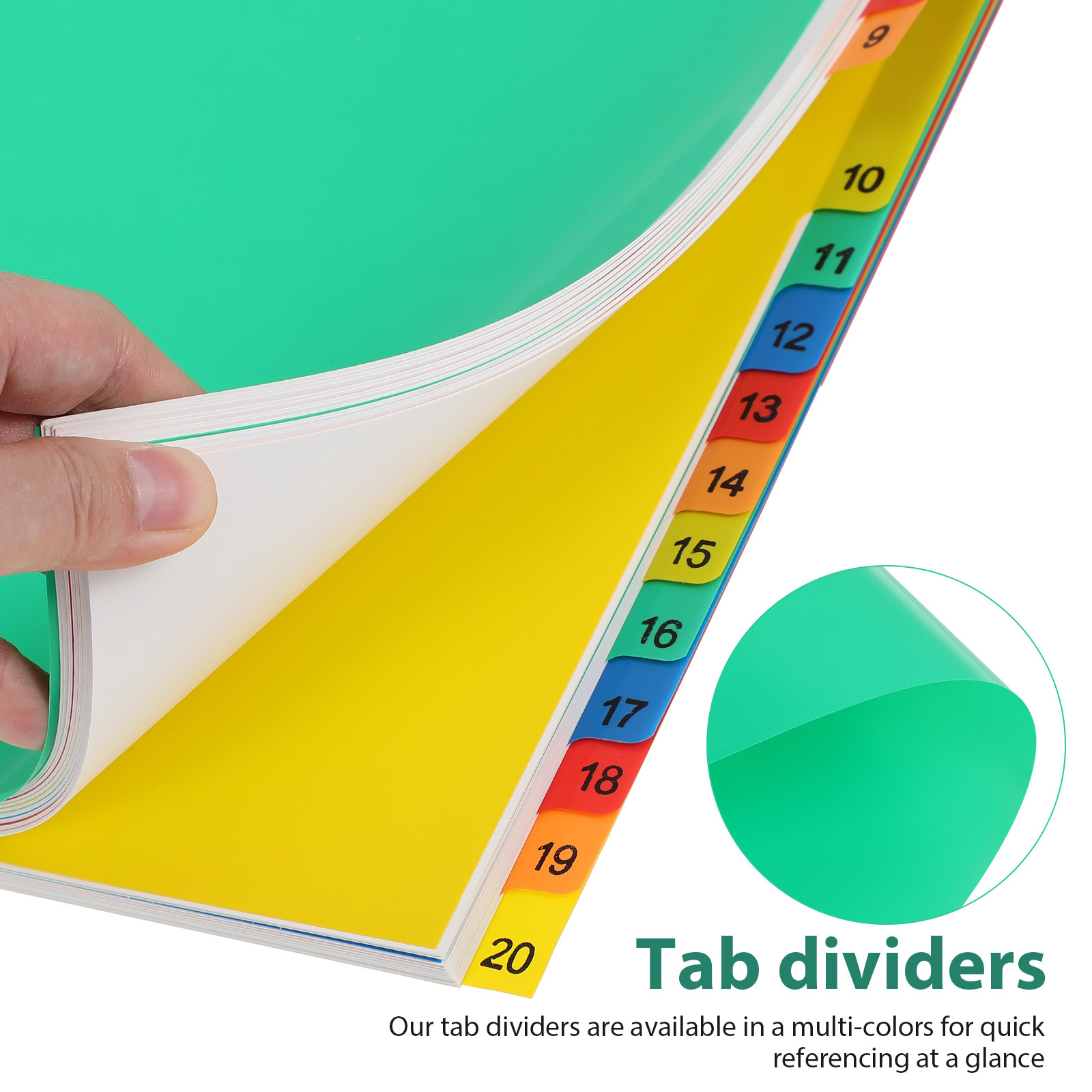 20 Divisórias Plásticas Colori - Tab Divider A4 avaliação e preço