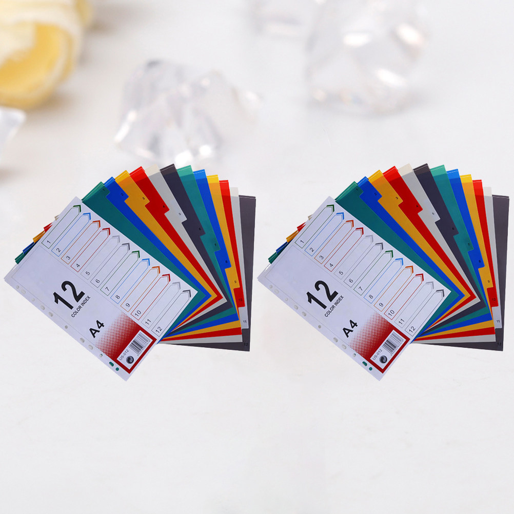 2 Peças Divisórias de Índice A - Tab Divider A4 avaliação e preço