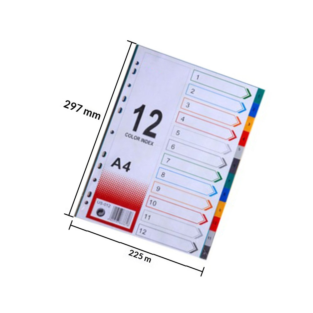 2 Peças Divisórias de Índice A - Tab Divider A4 avaliação e preço