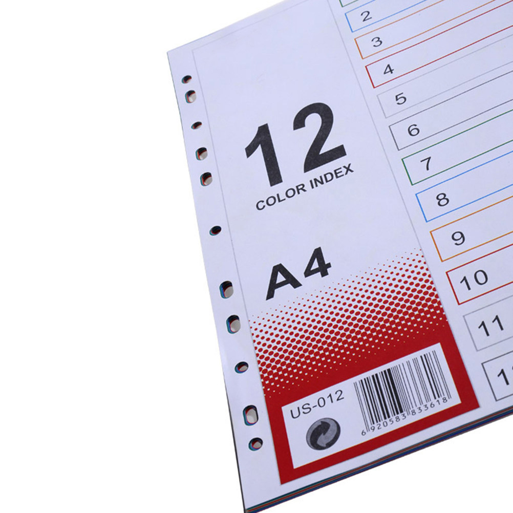 2 Peças Divisórias de Índice A - Tab Divider A4 avaliação e preço