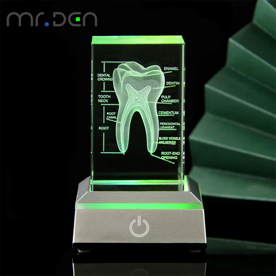 Dentale 3d laser gravado cubo  - Paper Weight Crystal avaliação e preço