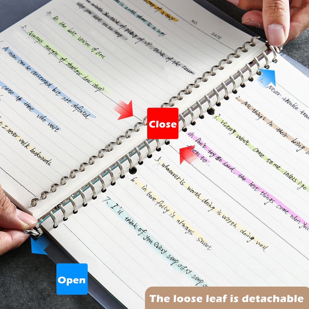 Cadernos fichários a5/b5/a4, f - Binder A4 Lever avaliação e preço