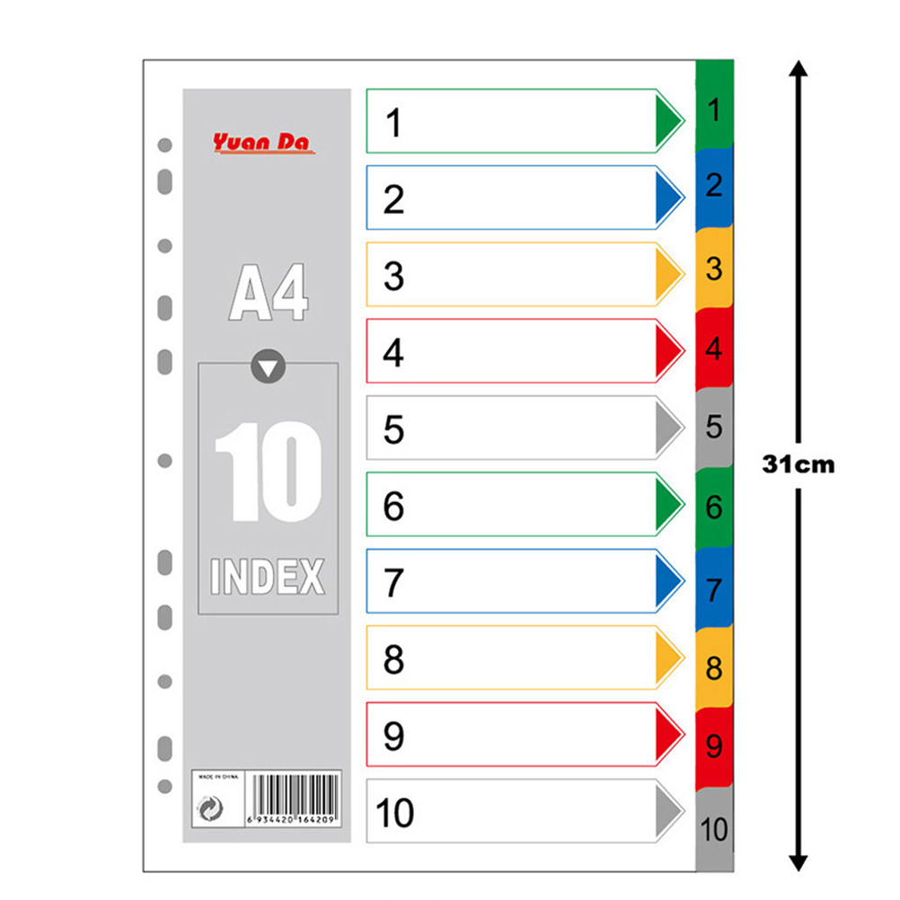 40 Divisórias de Índice A4 Col - Tab Divider A4 avaliação e preço