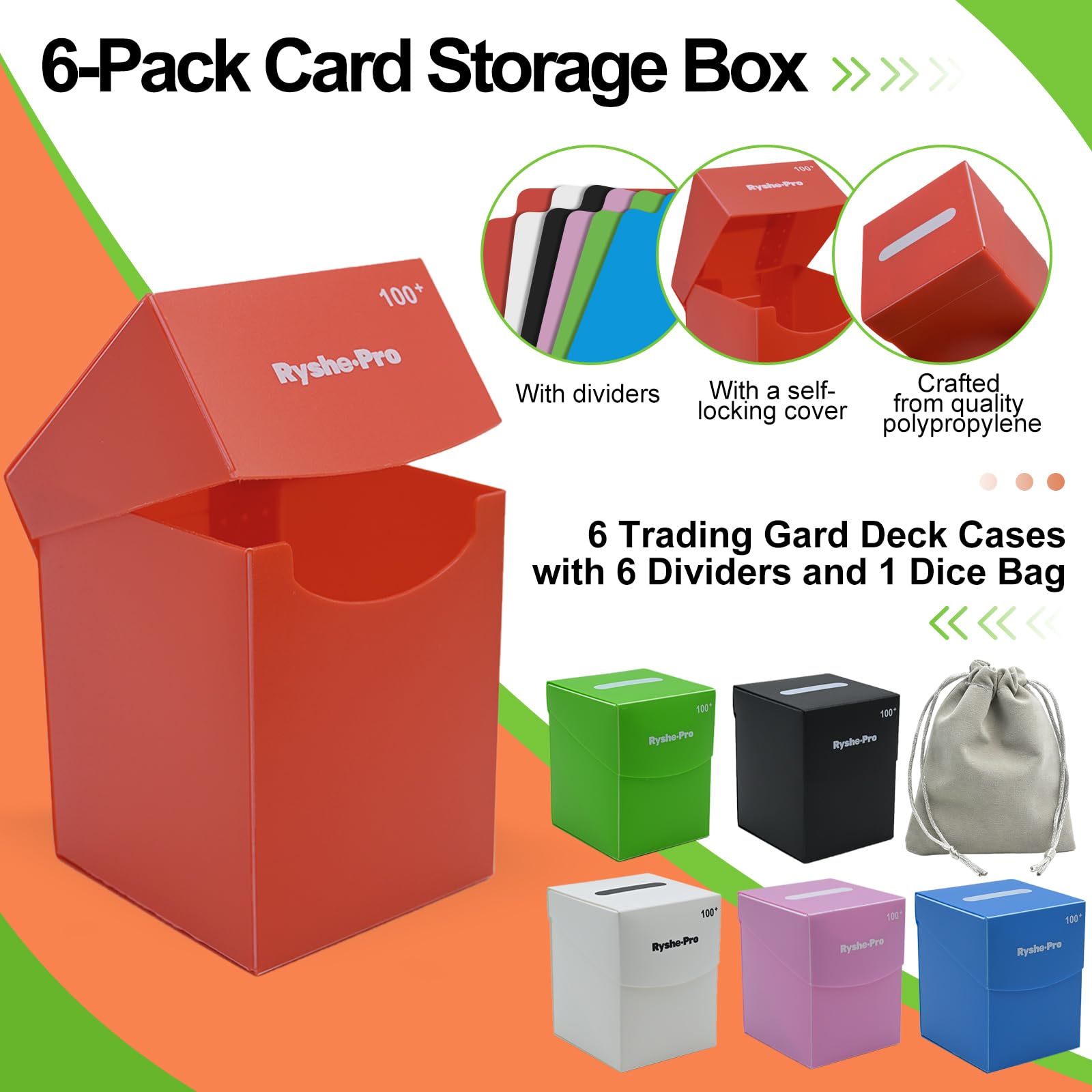 Caixa de Deck TCG para 100+ Ca - Card Index Box avaliação e preço