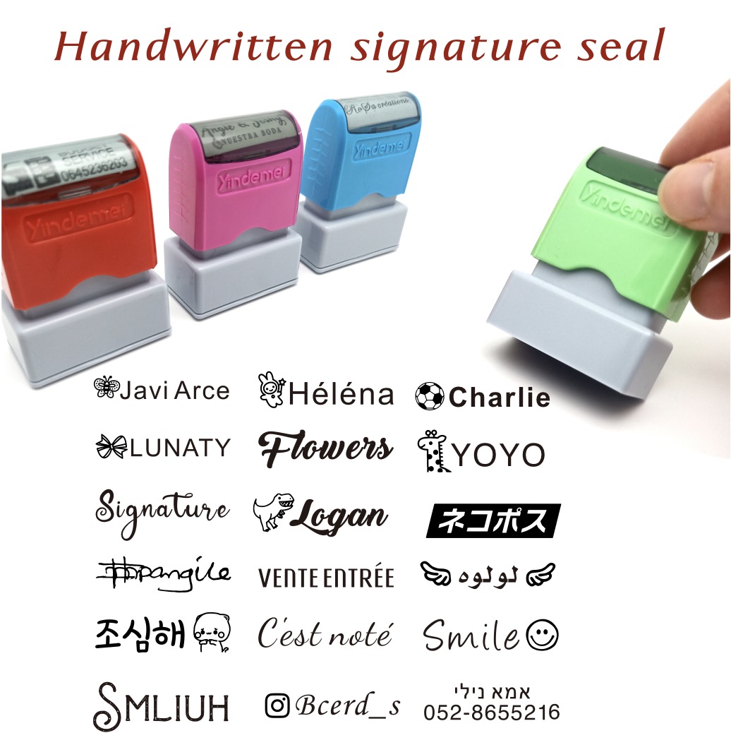 Carimbo de tinta personalizado - Rubber Date Stamp avaliação e preço