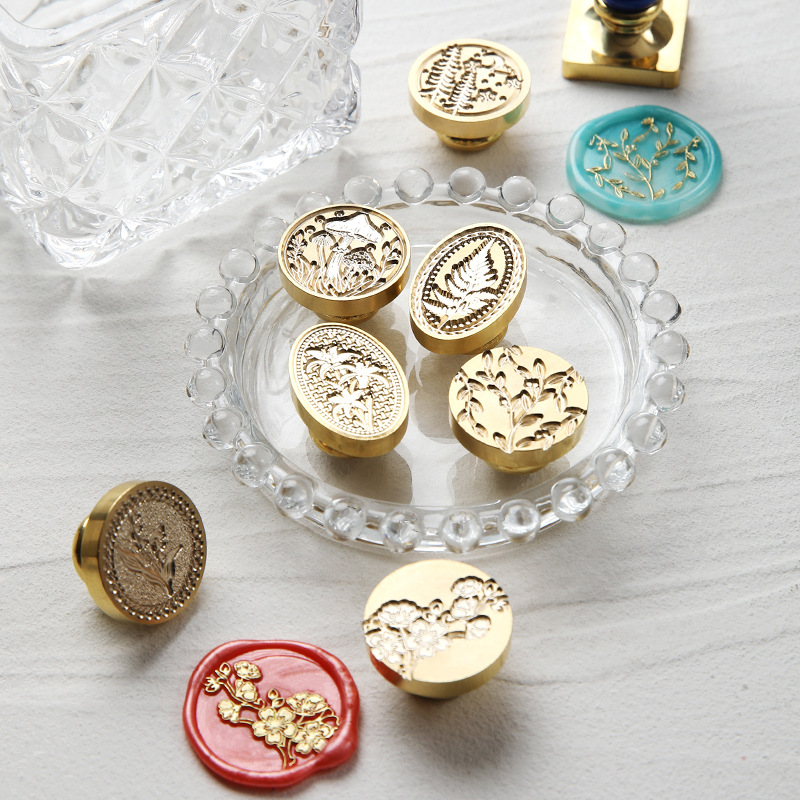 Selo de cera retrô, flores de  - Wax Seal Stamp Set avaliação e preço