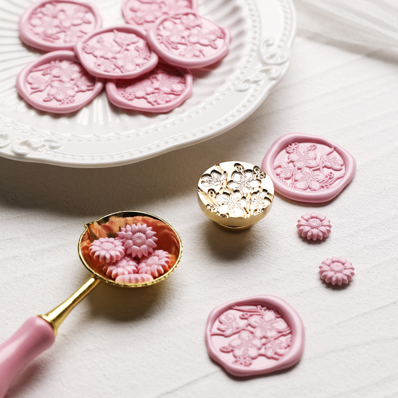 Selo de cera retrô, flores de  - Wax Seal Stamp Set avaliação e preço