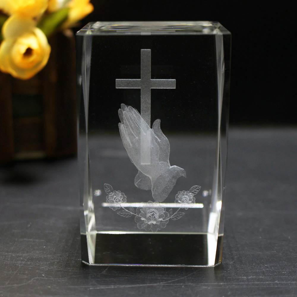 3d laser cristal cubo religios - Paper Weight Crystal avaliação e preço