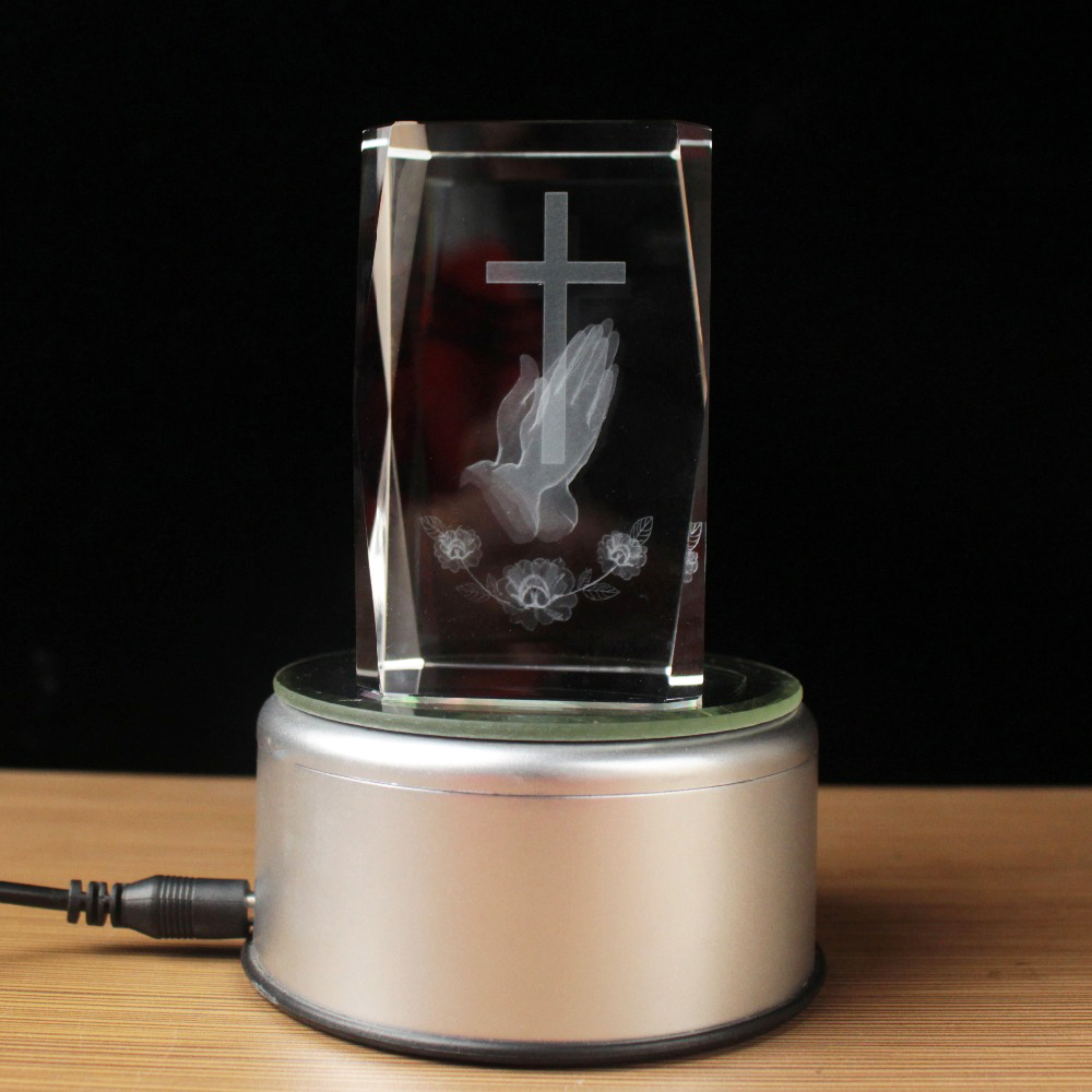 3d laser cristal cubo religios - Paper Weight Crystal avaliação e preço