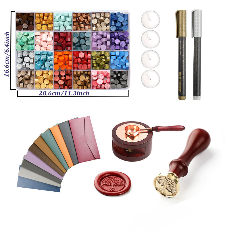Conjunto de 20 peças de selos  - Wax Seal Stamp Set avaliação e preço