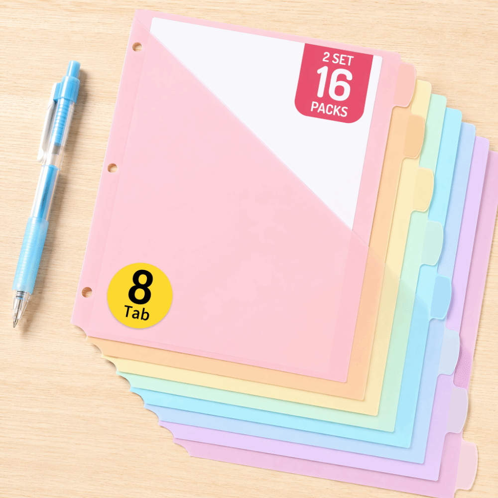 Divisórias Duráveis para Fichá - Tab Divider A4 avaliação e preço
