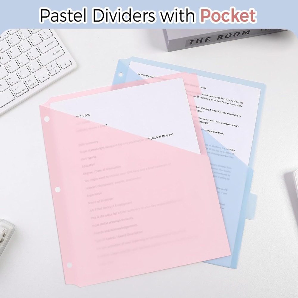 8 Divisórias A4 Pastel para Fi - Tab Divider A4 avaliação e preço