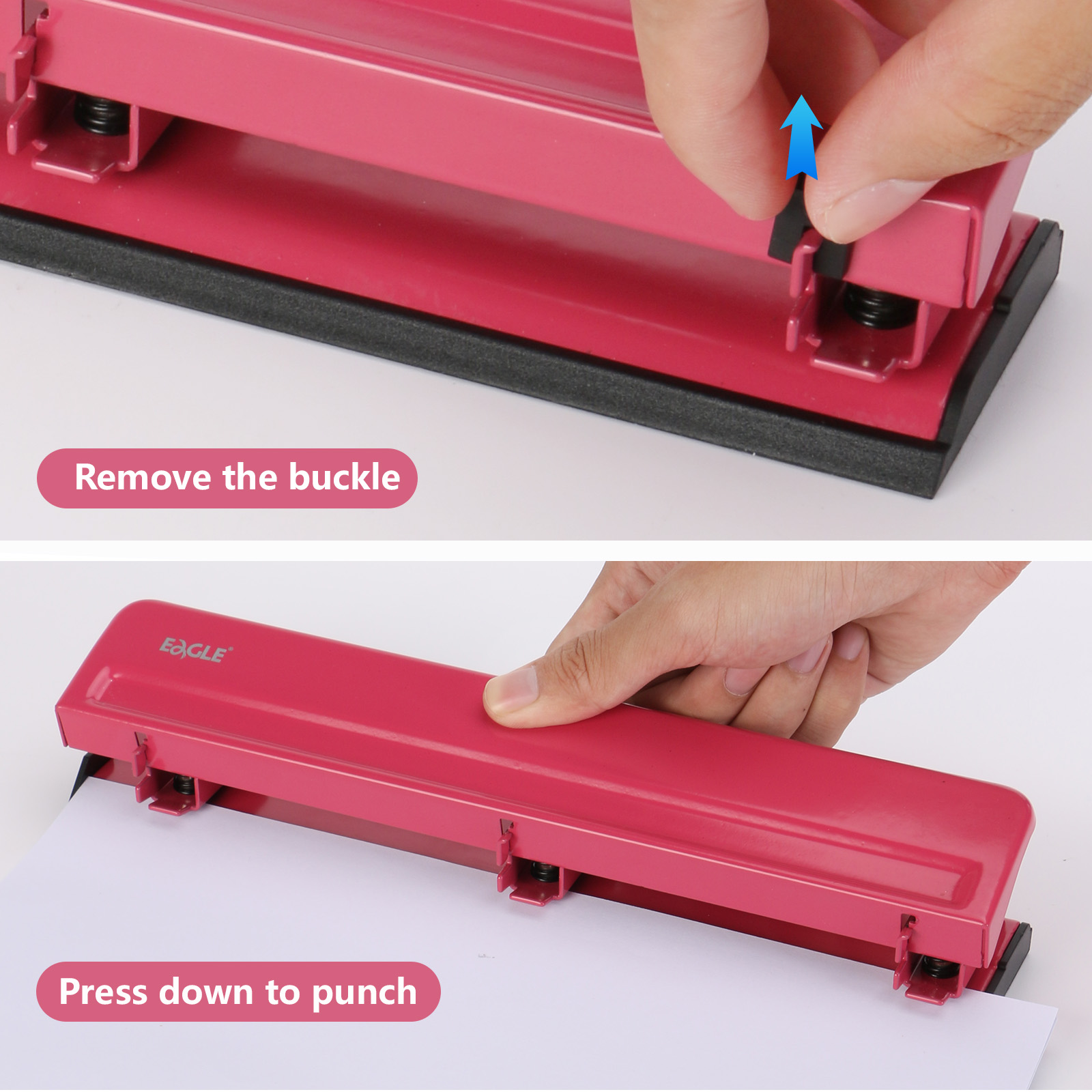 Perfurador de 3 furos Eagle pa - Binder A4 Lever avaliação e preço