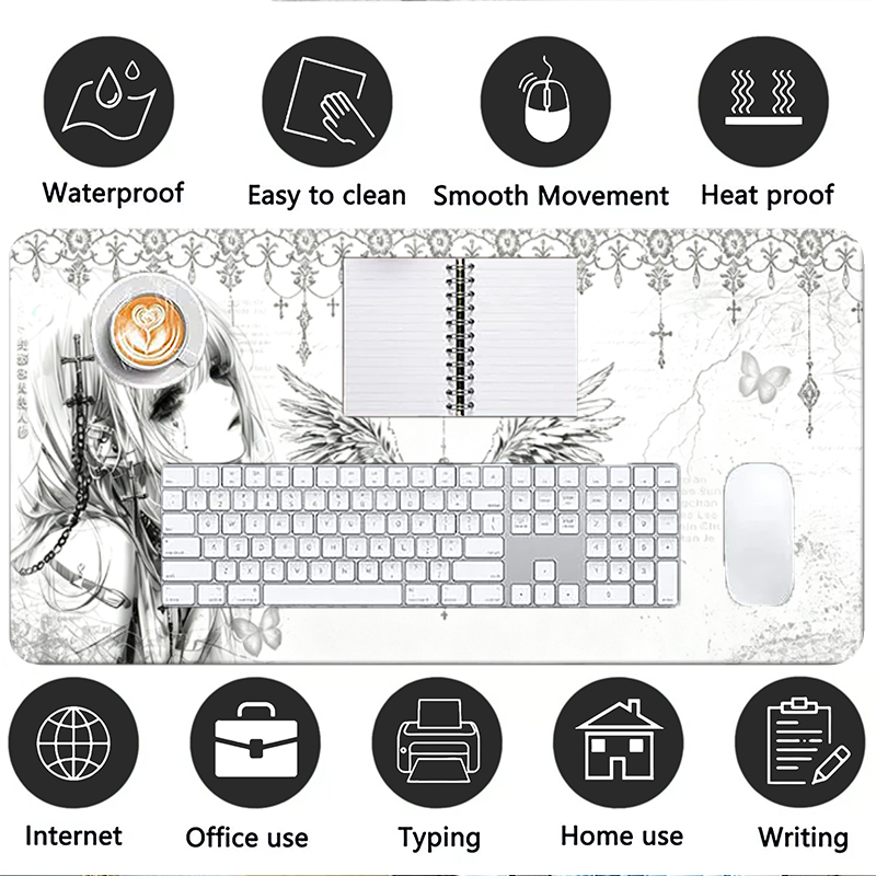 Mousepad de Couro Preto e Bran - Leather Desk Pad avaliação e preço