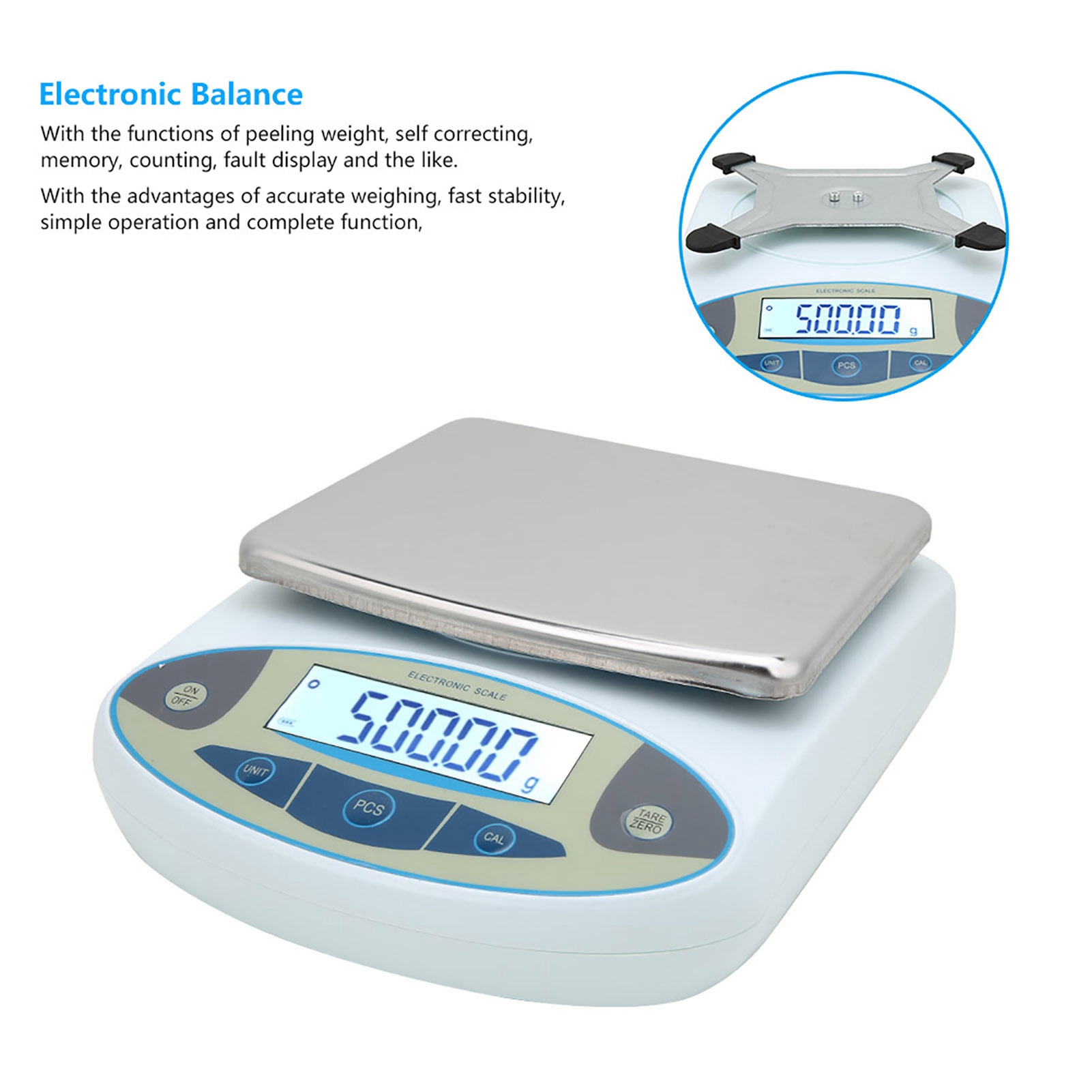 5000g 0.01g Balança de Precisã - Tape Dispenser Weighted avaliação e preço